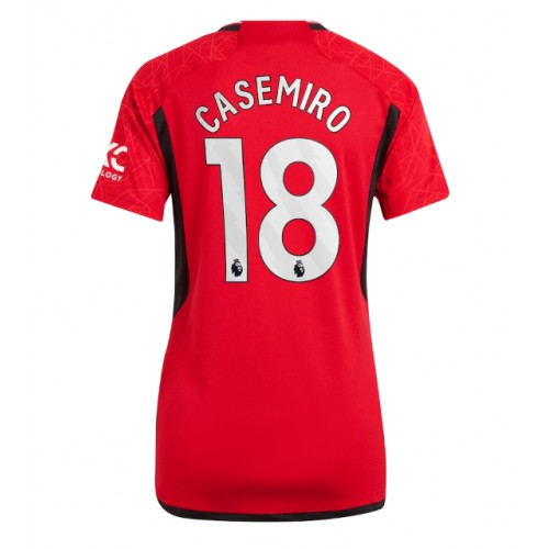 Dámy Fotbalový dres Manchester United Casemiro #18 2023-24 Domácí Krátký Rukáv